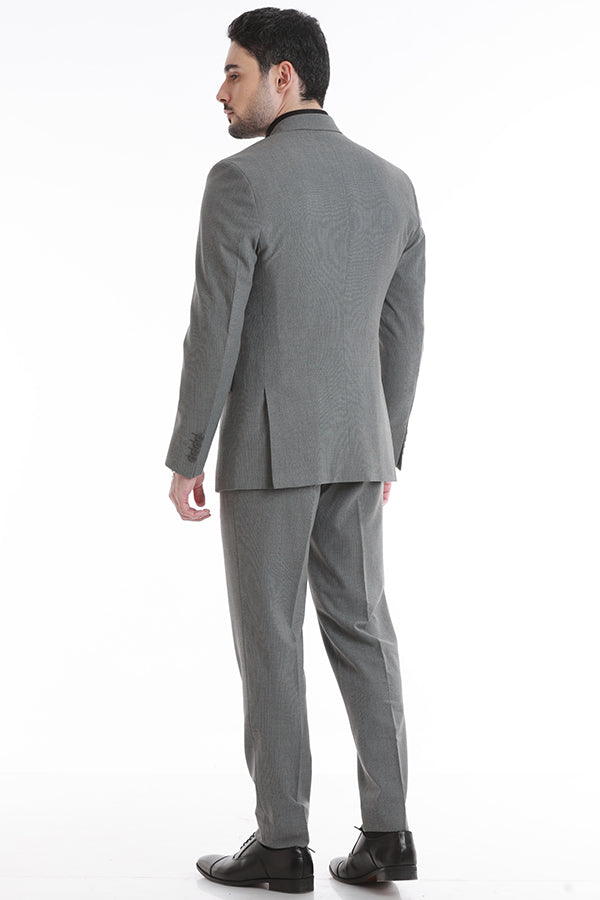 RZLER Grey Three-Piece Suit
