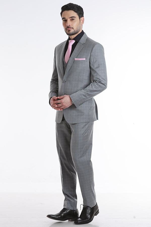 RZLER Pale Blue Three-Piece Suit