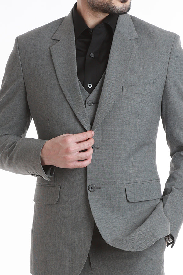 RZLER Grey Three-Piece Suit