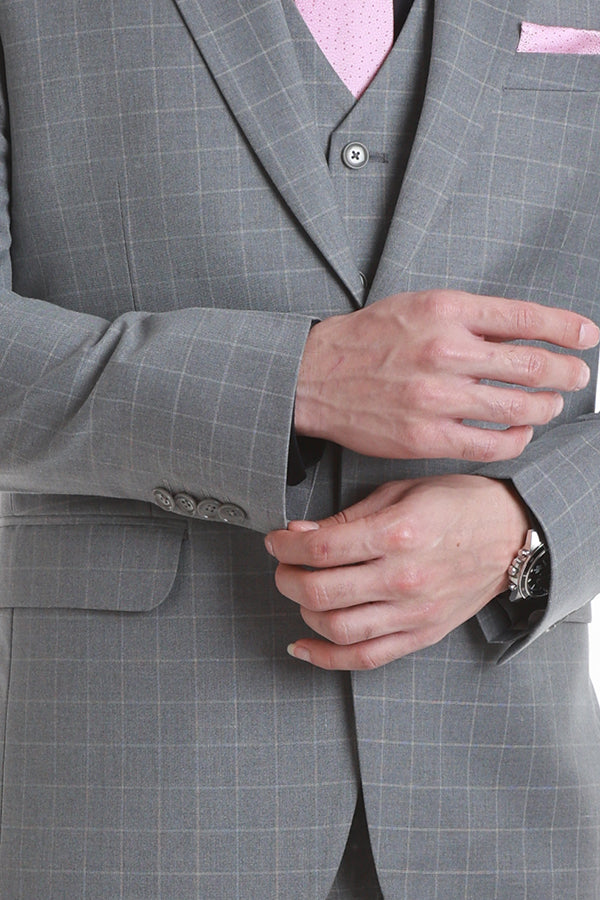 RZLER Pale Blue Three-Piece Suit