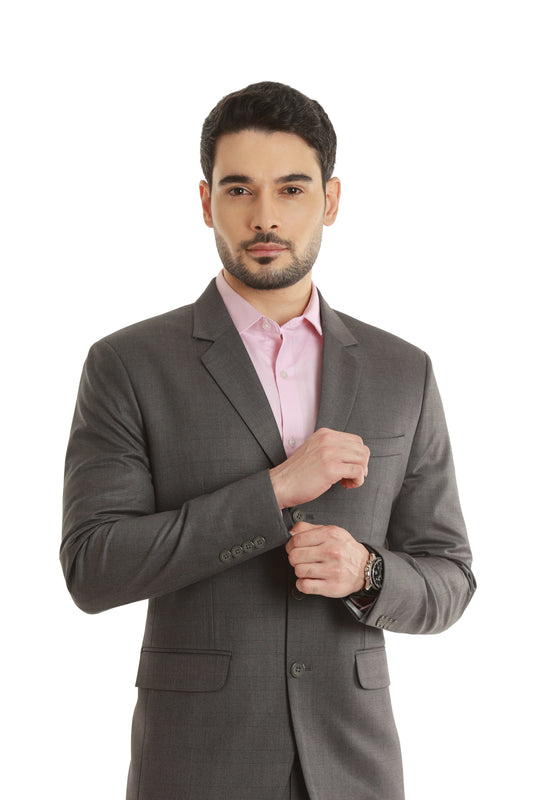 Oxford Grey Checks 3 button, 2 Piece Suit