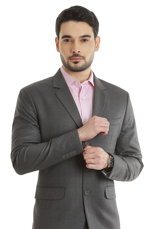 Oxford Grey Checks 3 Button 2 Piece Suit