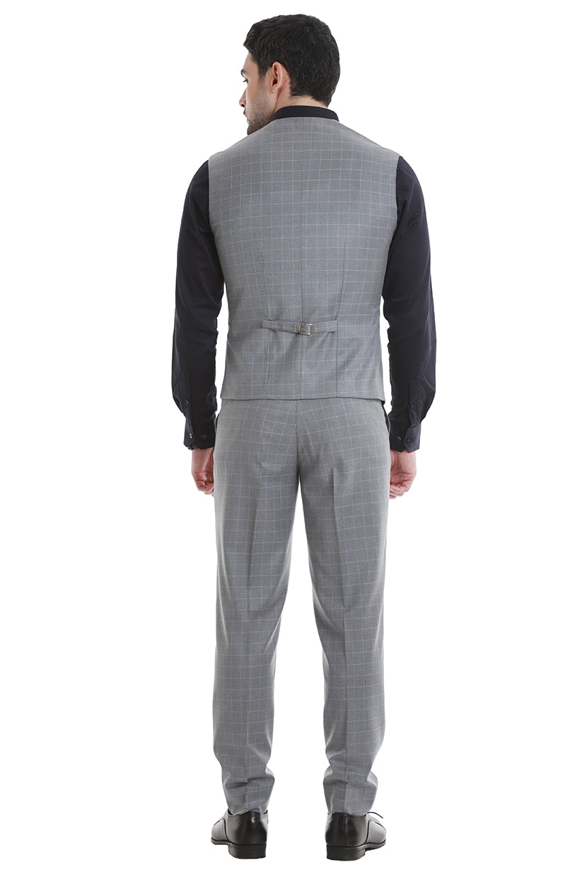 Urban Grey Checks 3 Piece Suit