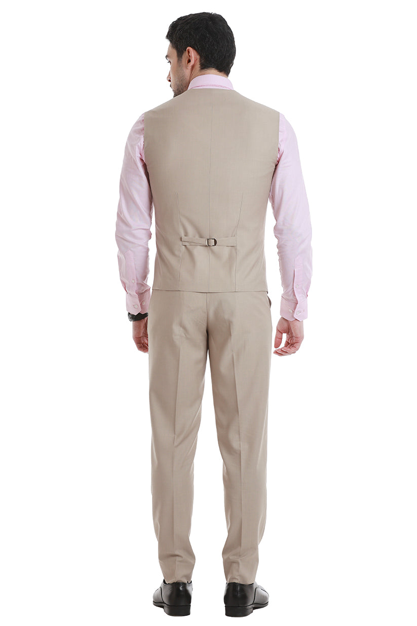 Classic Beige 3 Piece Suit