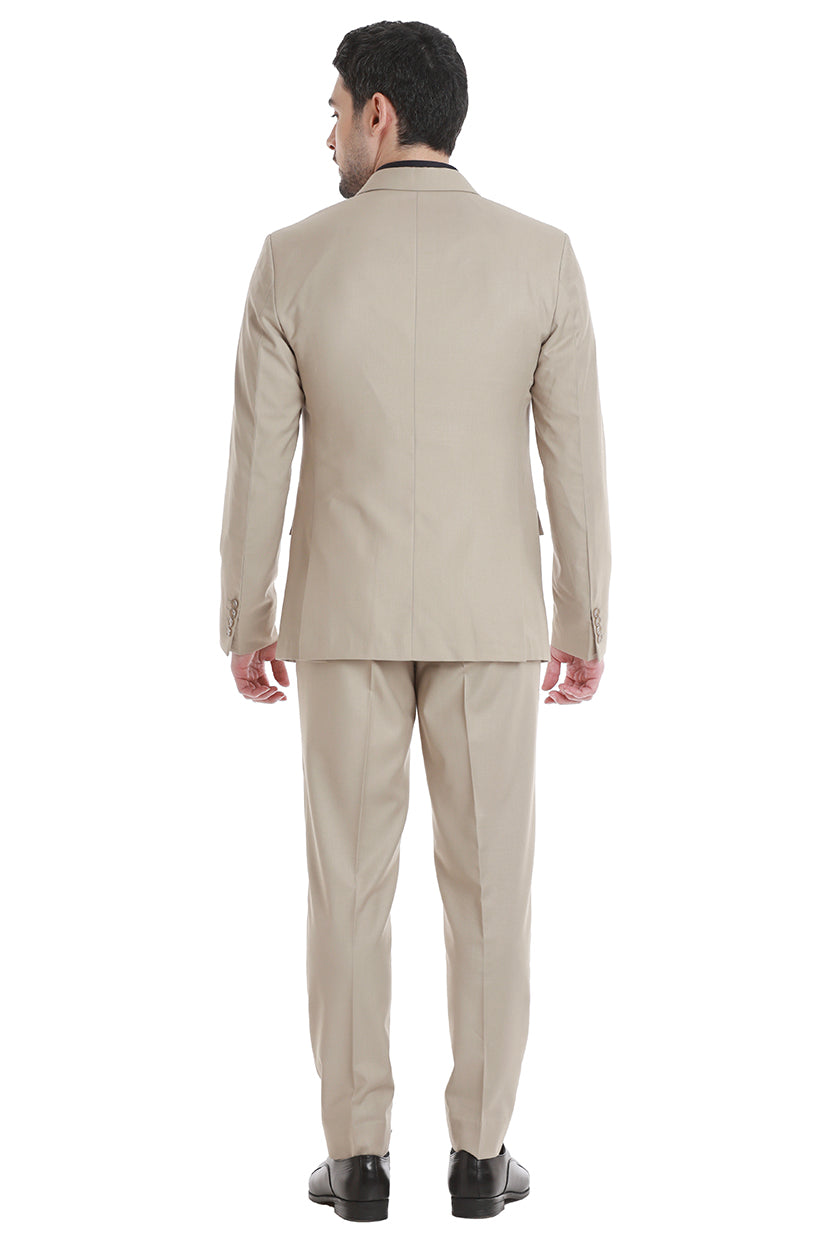 Modern Taupe 2 Piece Suit