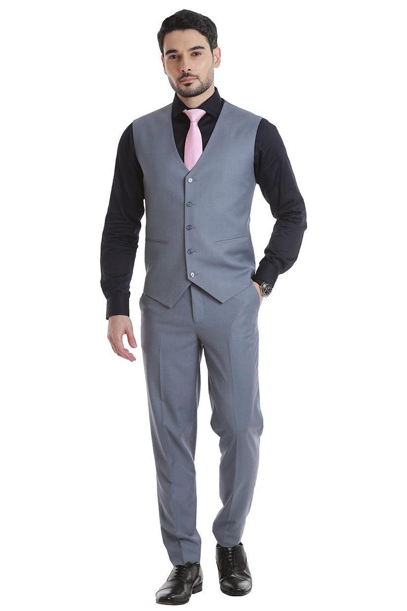 Charcoal Textured 3 Piece Suit