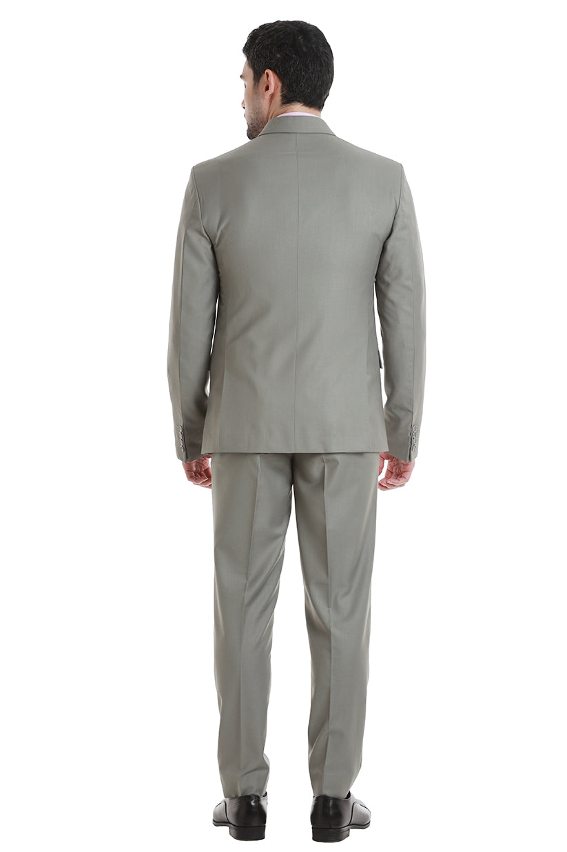 Tailored Sage Green Double-Breasted Men's Suit | RZLER Tailored Sage Green Double-Breasted Men's Suit | RZLER