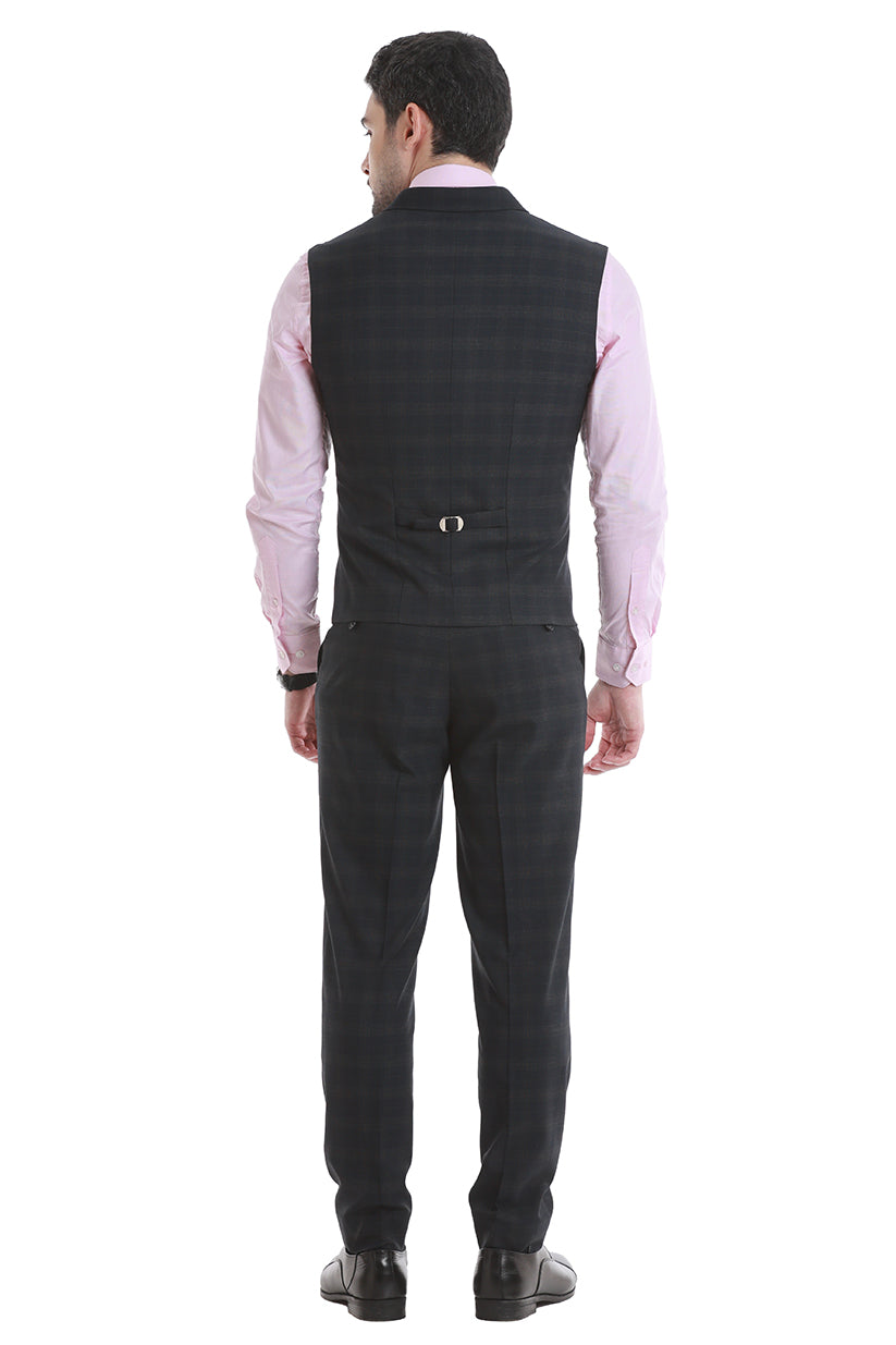 Black Checks 3 Piece Suit