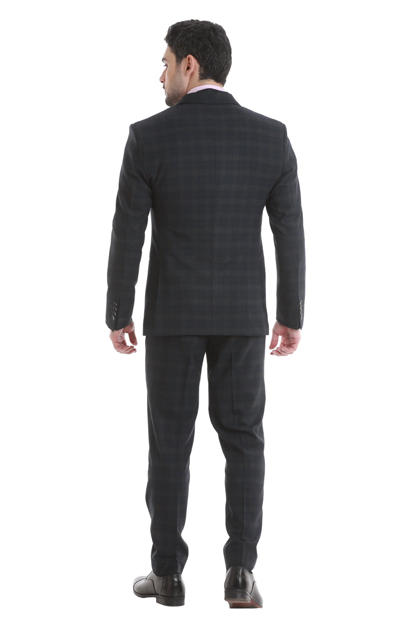 Black Checks 3 Piece Suit